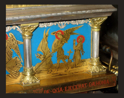 Image of St. George on Magdalene's reliquary